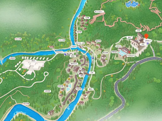泽库结合景区手绘地图智慧导览和720全景技术，可以让景区更加“动”起来，为游客提供更加身临其境的导览体验。